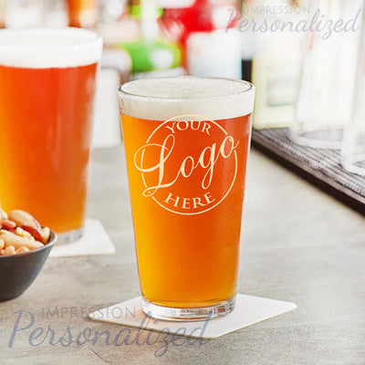  Personalized Laser Etched Beer Glass