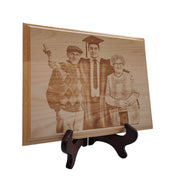 Photo Engraved on Wooden Plaque