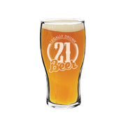 Personalized Tulip Pint Beer Glass