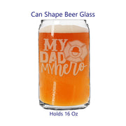 Personalized Father's Day Pilsner Beer Glasses