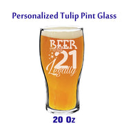 Personalized Can shape Beer Glass
