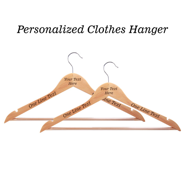 personalized engraved wooden bridesmaid cloth hangers