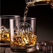 Personalized Laser Etched Whiskey Rock Glass